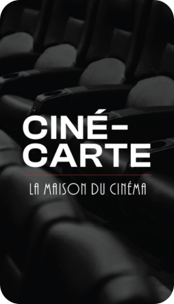 Ciné-carte rechargeable (carte physique)